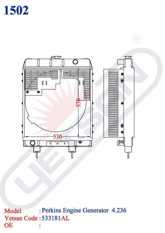 Perkins Engine Generator 4.236