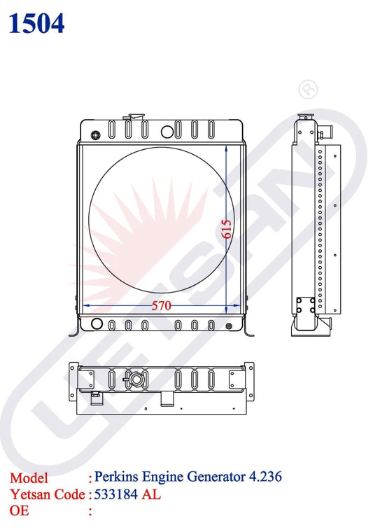 Perkins Engine Generator 4.236