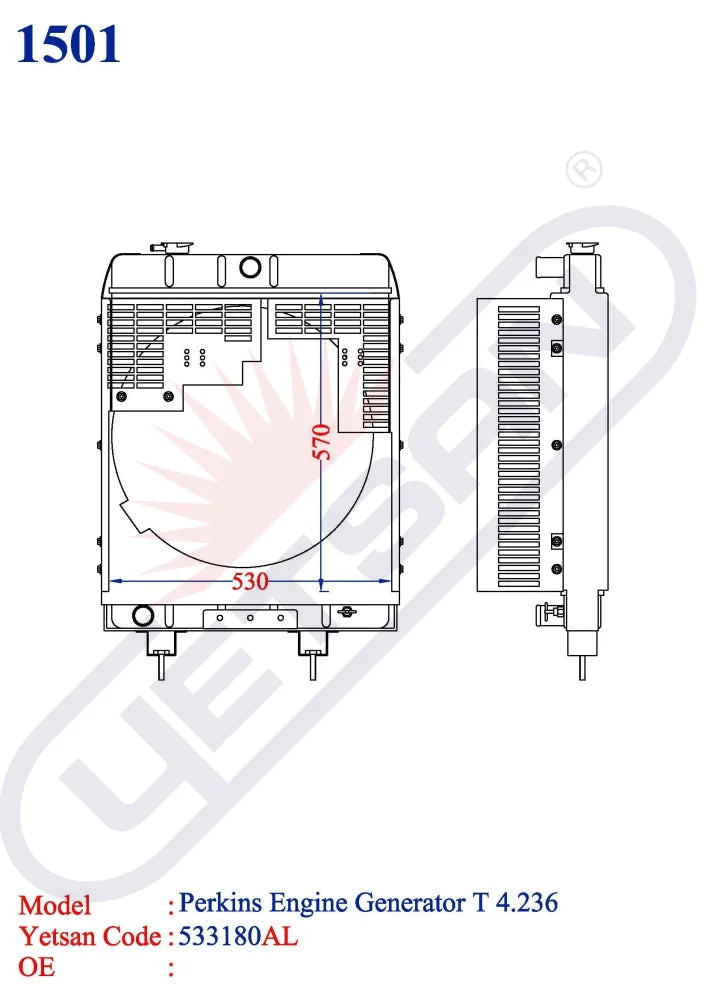 Perkins Engine Generator T 4.236