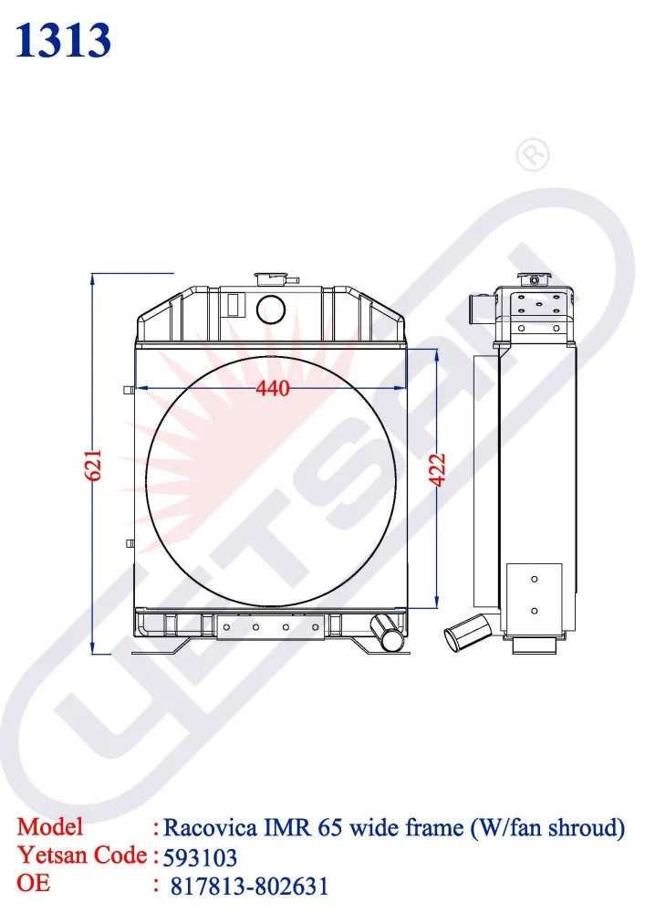 Racovica Imr 65 Wide Frame (With Fan Shroud)