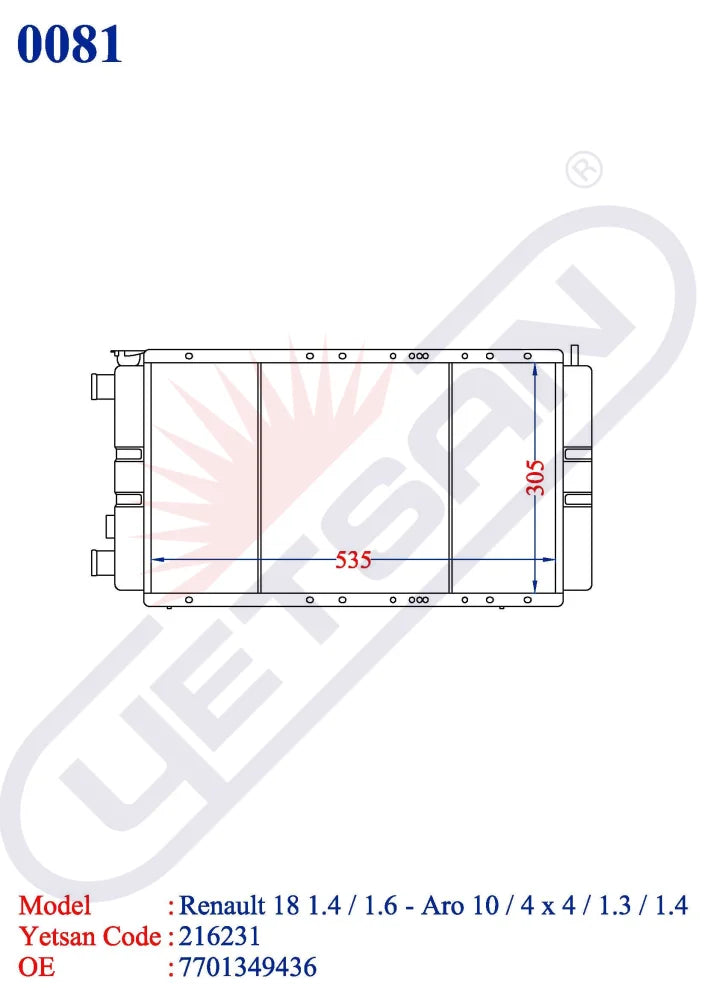 Renault 18 1.4 / 1.6 - Aro10 4X4 1.3