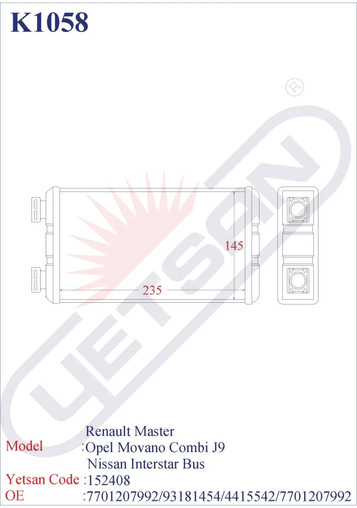 RENAULT Master Yetsan Catalog