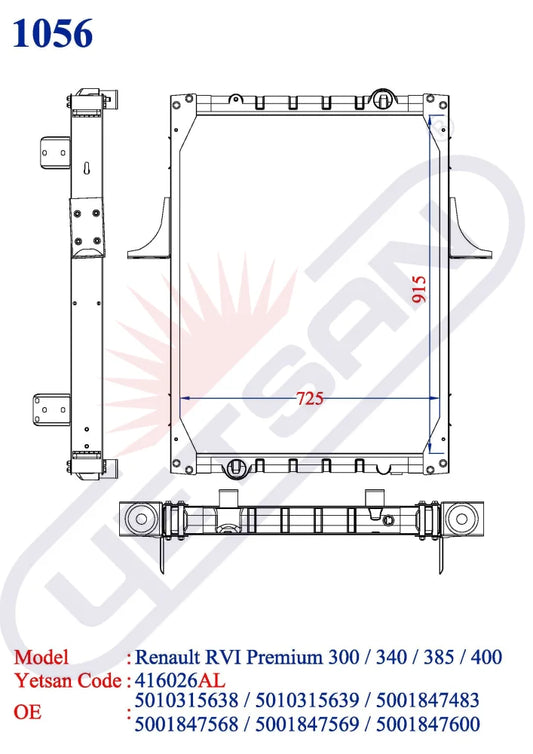 Renault Rvi Premium 300 / 340 /385 400