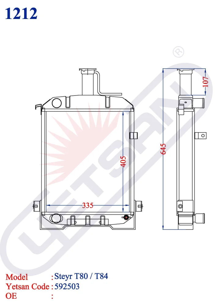 Steyr T80 / T84 (Fln:107Mm)