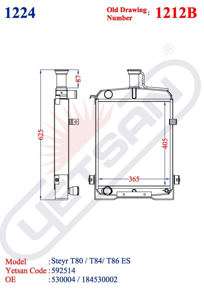 Steyr T80 / T84 T86 Es (Fln:87Mm)