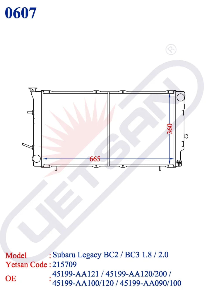 Subaru Legacy Bc2 / Bc3 Bc4 1.8 2.0