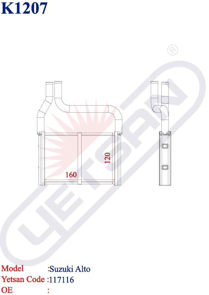 Suzuki Alto Heater Core