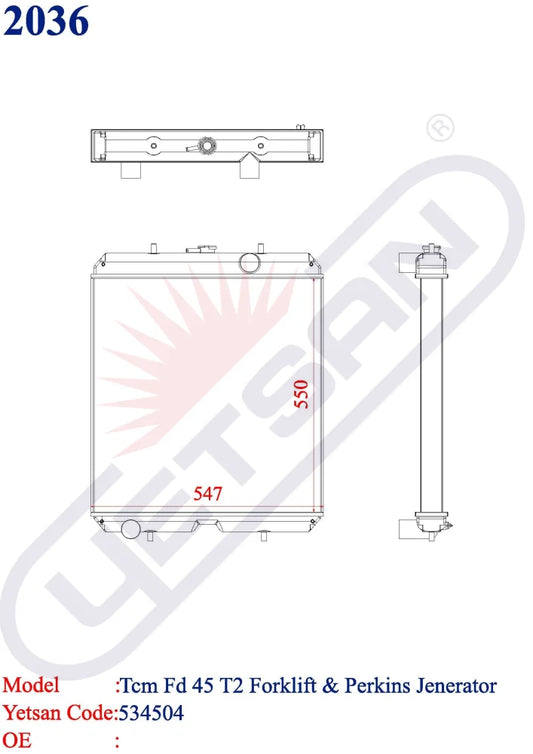 Tcm Forklift Fd45T2