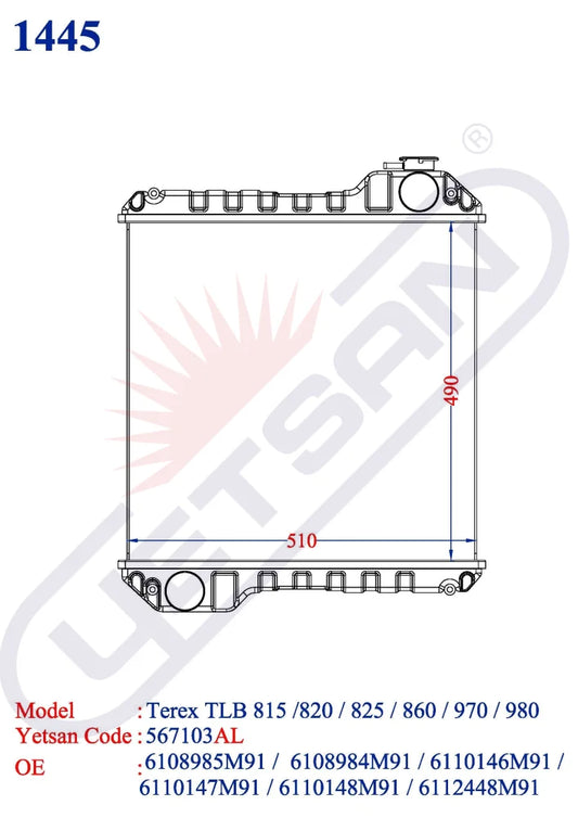 Terex Tlb 815 / 820 825 860 970 980