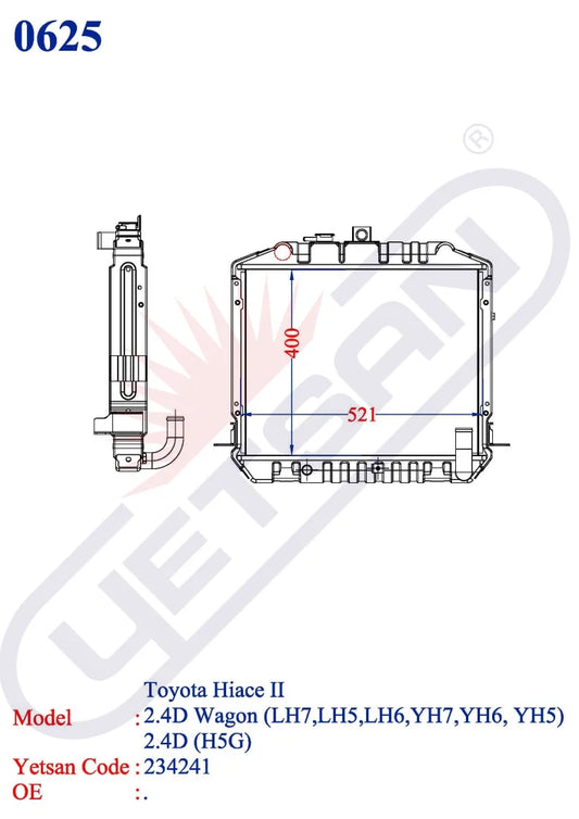 Toyota 2.4D Wagon (Lh7 Lh5 Lh6 Yh7 Yh6 Yh5) (H5G)