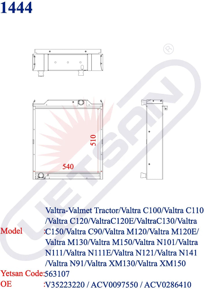 Valtra Tractor / C100 C110 C120 C120E C130 C150 C90 M120 M120E M130 M150 N101/ N111 N111E N121 N141