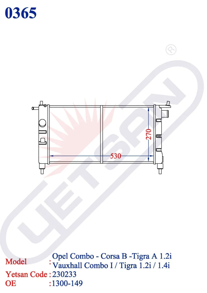 Vauxhall Combo I - Tigra 1.2I / 1.4I 16V 1.6I